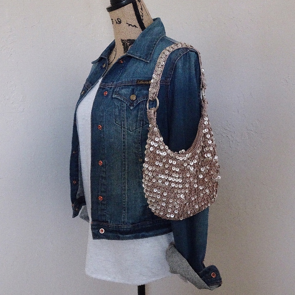 Bisou Bisou Champagne Sequin Bag Holiday Purse